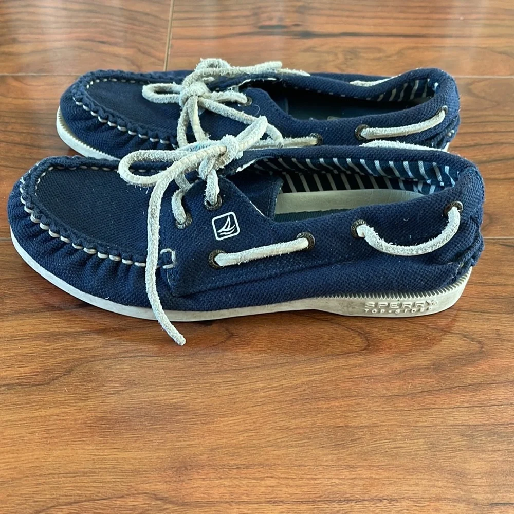 Sperry Top-Sider Navy Blue Kids 12M Loafers Moccasins Shoes